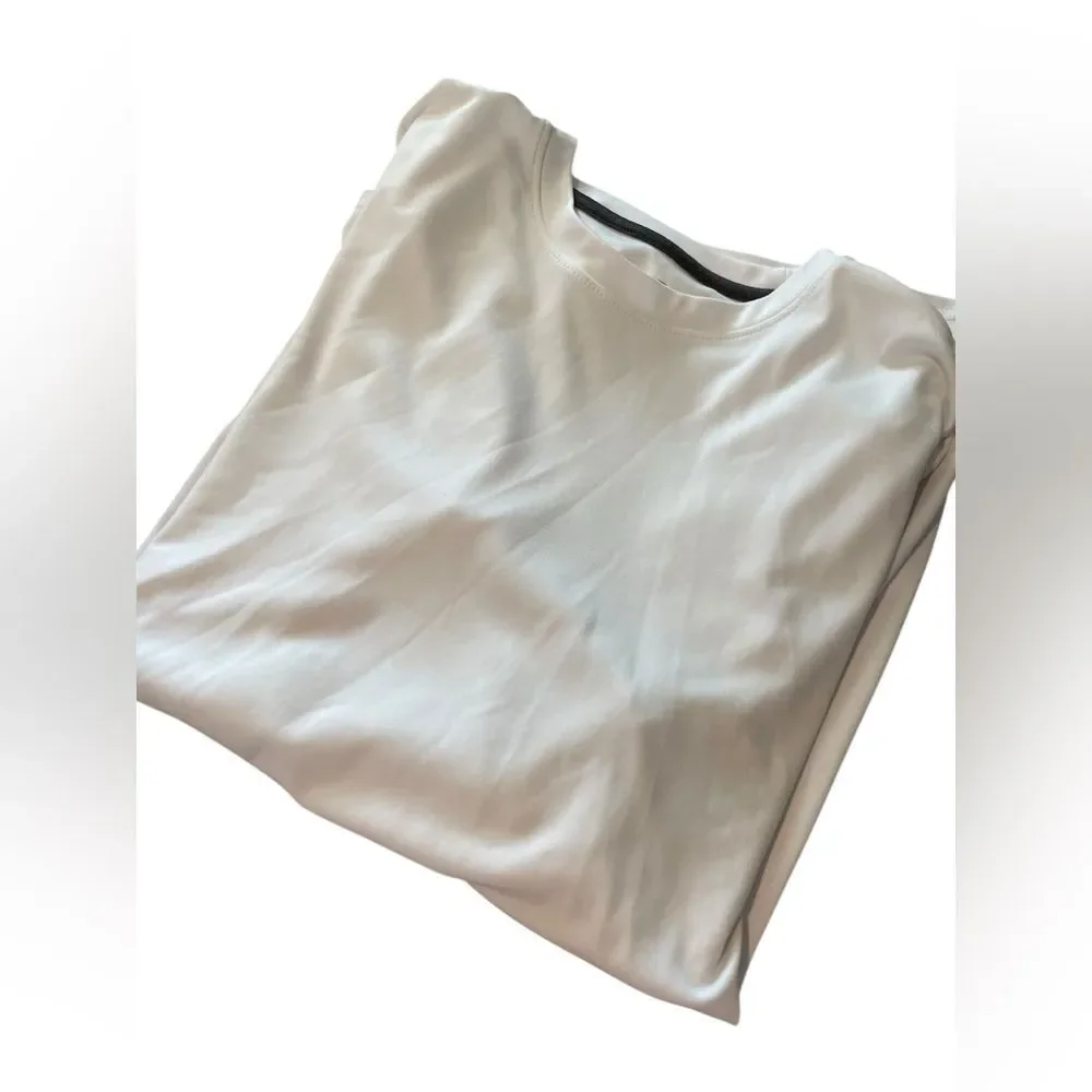 BCG lMen's Long Sleeve Crewneck Shirt - White sz medium